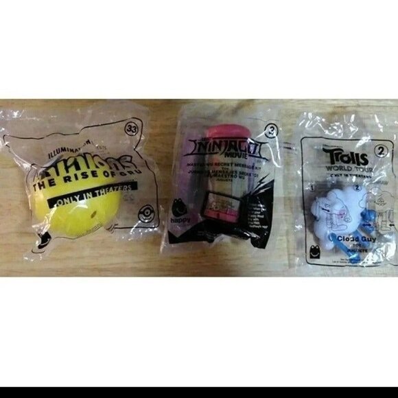 MCDONALD'S HAPPY MEAL TOYS-LOT OF 3-BRAND NEW-SEALED - Picture 2 of 2